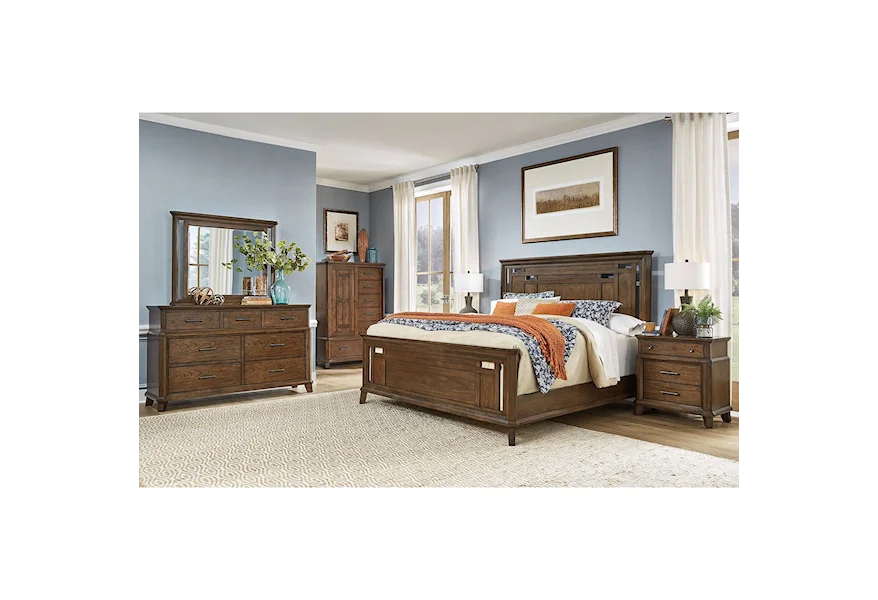 Filson Creek King Bedroom Group  by AAmerica at Esprit Decor Home Furnishings